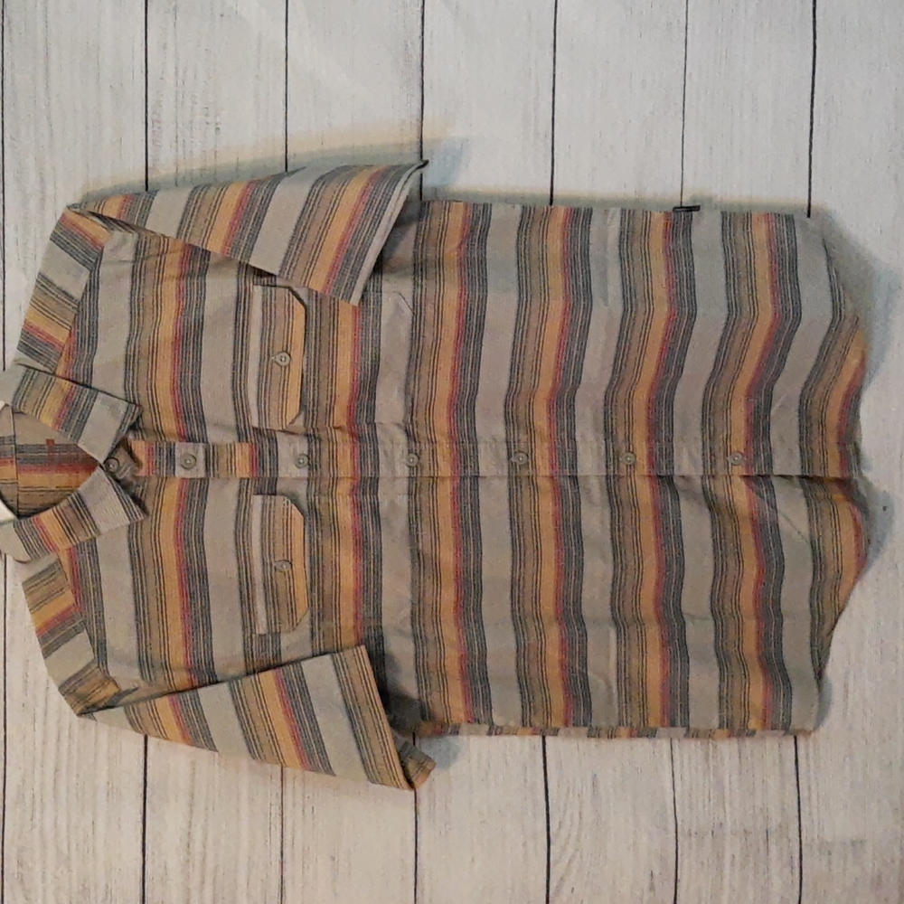 Men's Swiss Tech Button Down Shirts Bundle Plaid Stripes S 34-36 - Picture 10 of 16